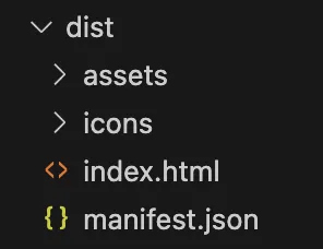 Dist folder structure